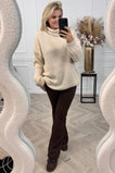 Perfect Knitted Coll Sweater - Beige
