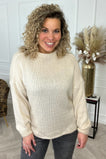 Basic Knitted Sweater - Beige