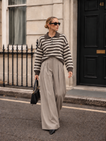 Classy Celine Wide Leg Pants - Taupe