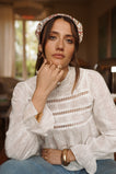 Sylvie Bohemian Blouse - White