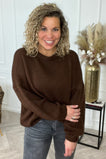 Basic Knitted Sweater - Brown