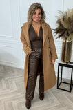 Perfect Button Coat - Camel