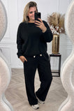Comfy Teddy Pants - Black