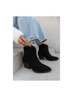 Perfect Suede Cowboy Boots - Black