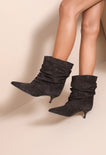 Short Elly Slouchy Boots - Brown
