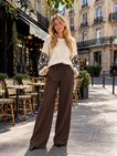 Classy Chloé Strik Pants - Brown