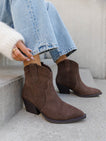Perfect Suede Cowboy Boots - Brown