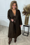 Perfect Button Coat - Dark Brown