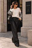 Lucy Leather Look Pants - Black