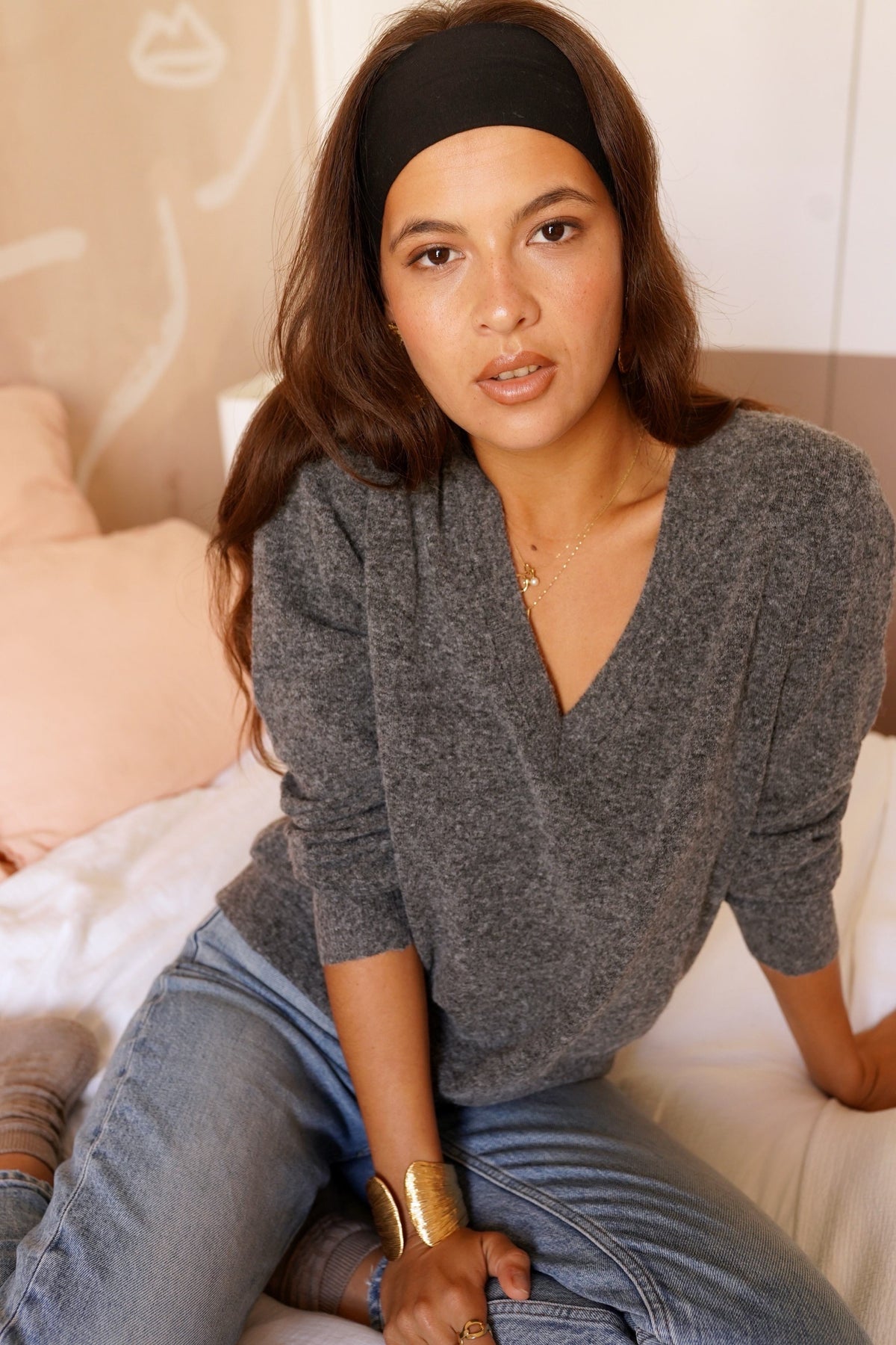 Desiree Basic Sweater - Dark Grey