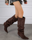 Victoria Slouchy Boots - Brown