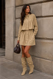 Isabel Boutique Dress - Beige