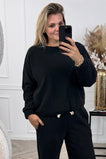 Comfy Teddy Sweater - Black