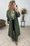 Perfect Button Coat - Armygreen