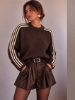Milly Striped Sweater - Brown