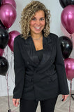 Sparkle Party Blazer - Black