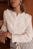 Leah Cotton Blouse - White
