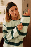 Clara Striped Sweater - Green
